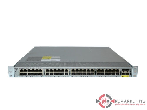 Go to product Cisco N2K-C2248TP-1GE Fabric Extender | Switch | 48× 1 Gb/s | 4× 10 Gb/s SFP+ Uplink | Rack Ears