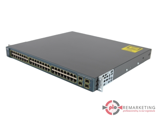 Go to product Cisco WS-C3560G-48PS-S | Switch | 48× 1 Gb/s | PoE | 4× 1 Gb/s SFP | Managed | Rack Ears