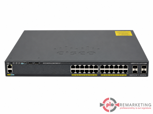 Go to product Cisco 2960-X WS-C2960X-24PS-L | Switch | 24× 1 Gb/s | PoE+ | 4× 1 Gb/s SFP | 1× AC Power Supply