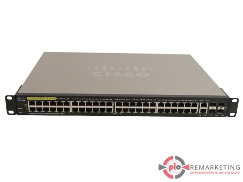 Go to product Cisco SG350-52P-K9 | Switch | 48× 1 Gb/s | PoE+ | 4× 1 Gb/s SFP | Managed | Rack Ears