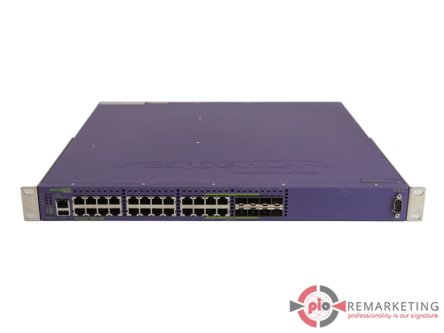 Go to product Extreme Networks Summit X460-24t | Switch | 24× 1 Gb/s | 8× 1 Gb/s SFP | 2× Power Supplies | 2× Module