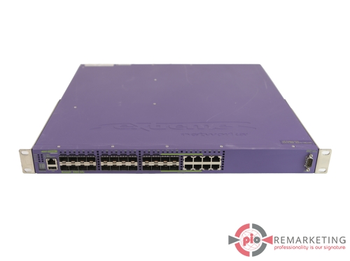 Go to product Extreme Networks Summit X460-24x | Switch | 24× 1 Gb/s SFP | 8× 1 Gb/s RJ-45 | 2× Power Supplies | Rack Ears