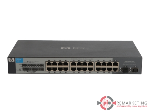 Go to product HP ProCurve 1410-24G J9561A | Switch | 24× 1 Gb/s RJ-45 | 2× SFP | Unmanaged
