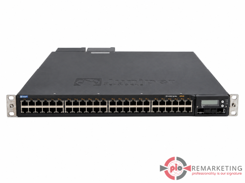 Go to product Juniper EX4200-48P | Switch | 48× 1 Gb/s | PoE | 2× AC Power Supplies | 930 W | Managed | Rack Ears