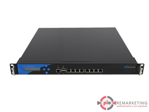 Go to product Barracuda F400 BNGF400a | Firewall | 8× 1 Gb/s RJ-45 | Rack | Without Drive | Rack Ears