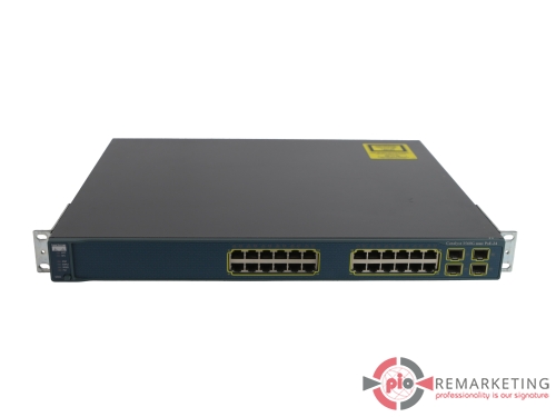 Go to product Cisco WS-C3560G-24PS-E | Switch | 24× 1 Gb/s | PoE | 4× SFP | Rack Ears | Managed