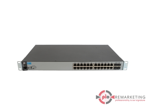 Go to product HP 2530-24G J9776A | Switch | 24× 1 Gb/s RJ-45 | 4× 1 Gb/s SFP | Managed | Rack Ears
