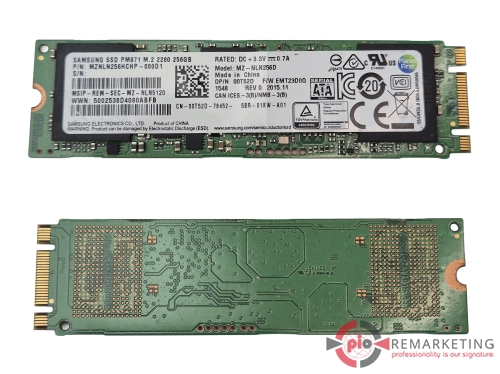Go to product Samsung PM871 MZ-NLN256D | SSD | 256 GB | M.2 2280 | SATA III | 6 Gb/s