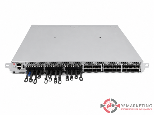 Go to product Brocade 6510 NA-6510-24-16G-MC-1R | Switch | 48× 16 Gb/s SFP+ | 24× GBIC (24A) | 2× AC Power Supplies