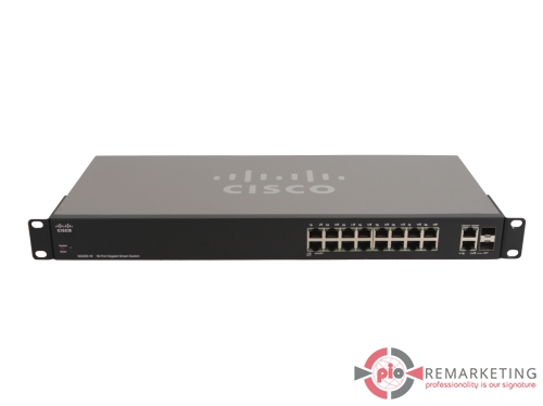 Go to product Cisco SG200-18 SLM2016T | Switch | 18× 1 Gb/s RJ-45 | 2× 1 Gb/s SFP | Managed | Rack Ears