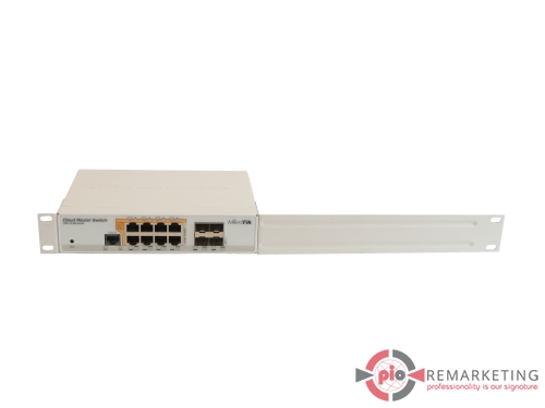 Go to product MikroTik CRS112-8P-4S-IN | Switch | 8× 1 Gb/s RJ-45 | PoE | 4× 1 Gb/s SFP | Rack Ears | Without Power Supply