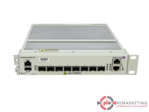 Go to product Alcatel-Lucent 6855-U10 | Switch | 8× 1 Gb/s SFP | 2× 1 Gb/s | Without AC Power Supply | Managed