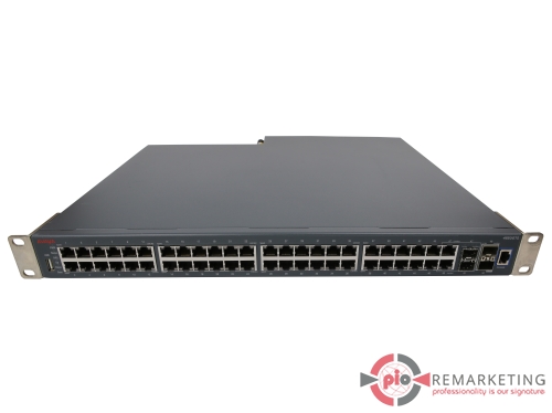 Go to product Avaya 4850GTS | Switch | 48× 1 Gb/s | 2× 1 Gb/s SFP | 2× 10 Gb/s SFP+ | 1× Power Supply | Managed | Rack Ears
