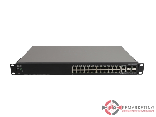 Go to product Cisco SG500-28P-K9 | Switch | 24× 1 Gb/s RJ-45 | PoE+ | 4× 1 Gb/s Combo SFP | Managed