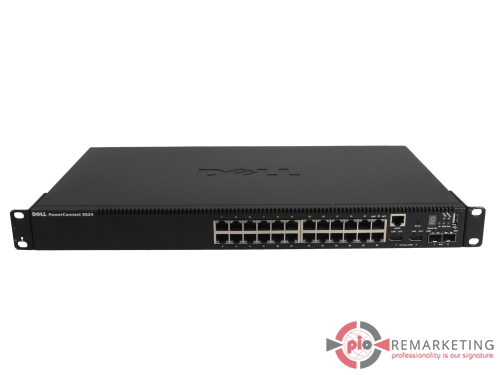 Go to product Dell PowerConnect 5524 | Switch | 24× 1 Gb/s RJ-45 | 2× 10 Gb/s SFP+ | Managed