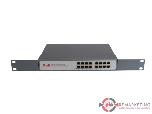 Go to product FS PI250A-8 | Injector PoE | 8× 1 Gb/s LAN | 8× 1 Gb/s | PoE+ | 250 W | 30 W/Port | Rack Ears